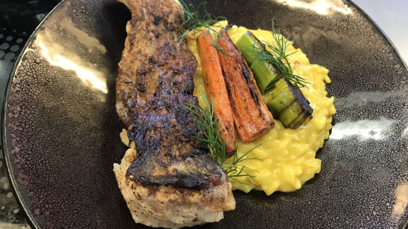 Safranrisotto und Bodensee-Hecht by Dominic Mayer 