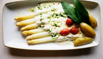 Spargel Gericht, Restaurant Krone, Dornbirn