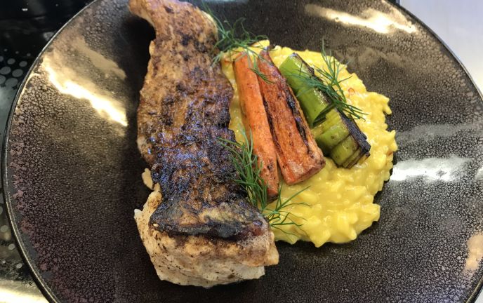 Safranrisotto und Bodensee-Hecht by Dominic Mayer 