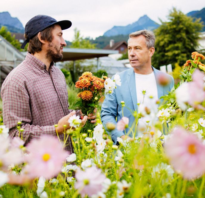 Blumen Kopf und Firmament Blumen Kopf und Firmament
