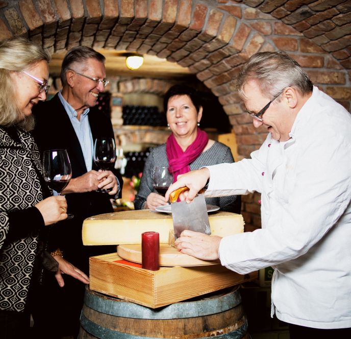 Weinverkostung, Hotel Schönblick, Eichenberg  Weinverkostung, Hotel Schönblick, Eichenberg